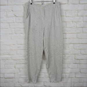 Eileen Fisher Linen Pants XS Ankle Inseam 28”